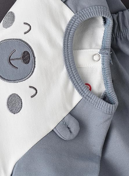 Elegant Kids Long Sleeve T-Shirt and Pyjama Set - Bear - Laadlee