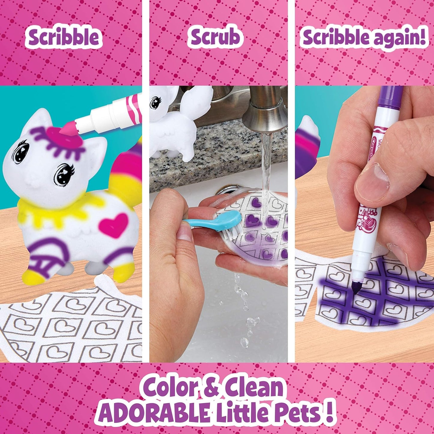 Crayola Scribble Scrubbie Princess Pets Pack - Laadlee