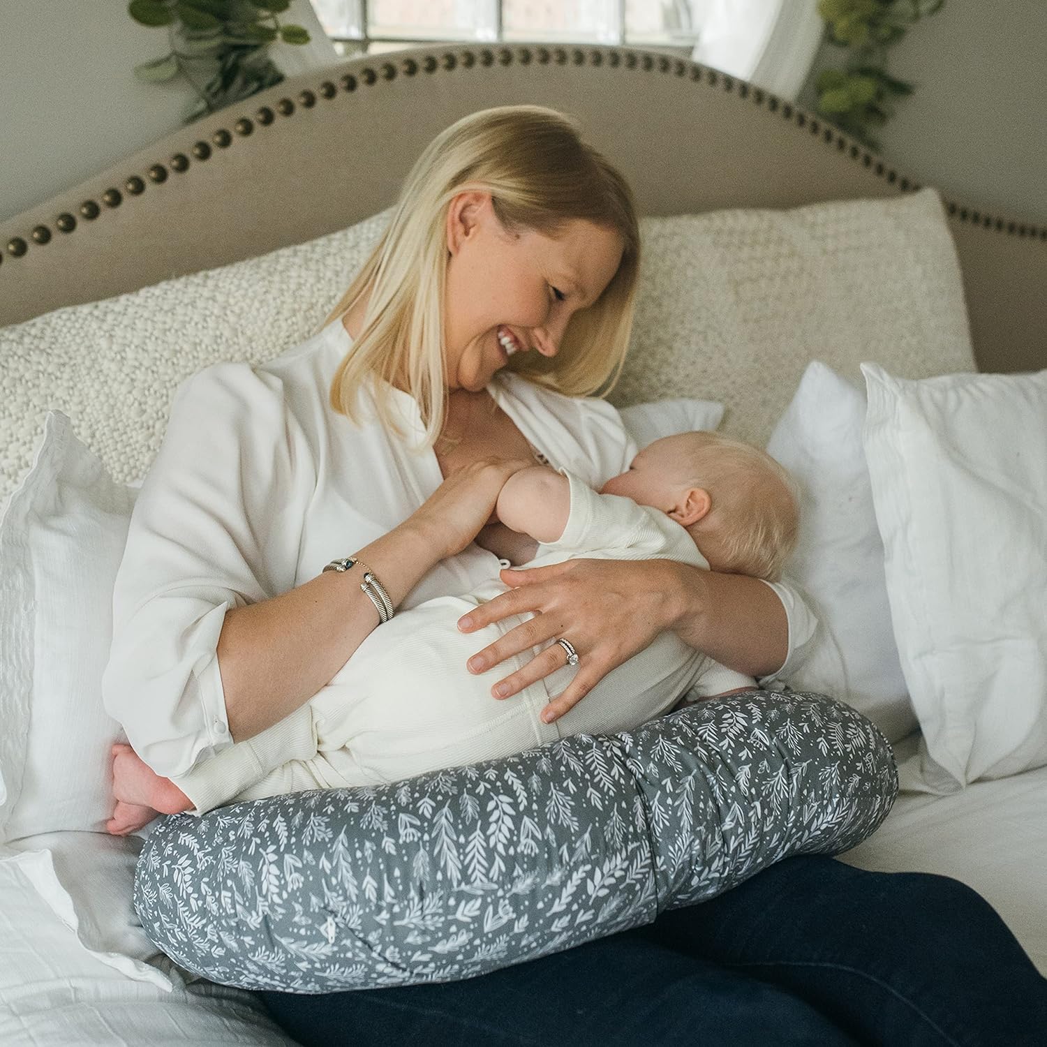 Dr. Brown's Cover For Breastfeeding Pillow - Grey - Laadlee
