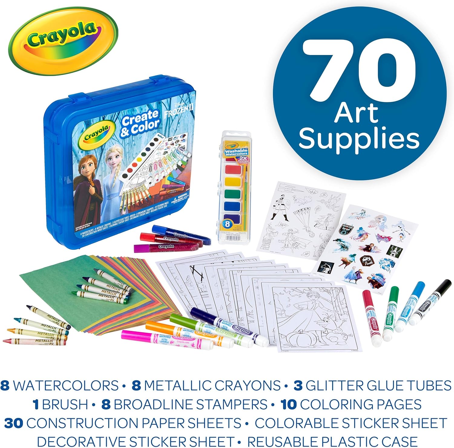 Crayola Create and Color - Frozen 2 - Pack of 80 - Laadlee