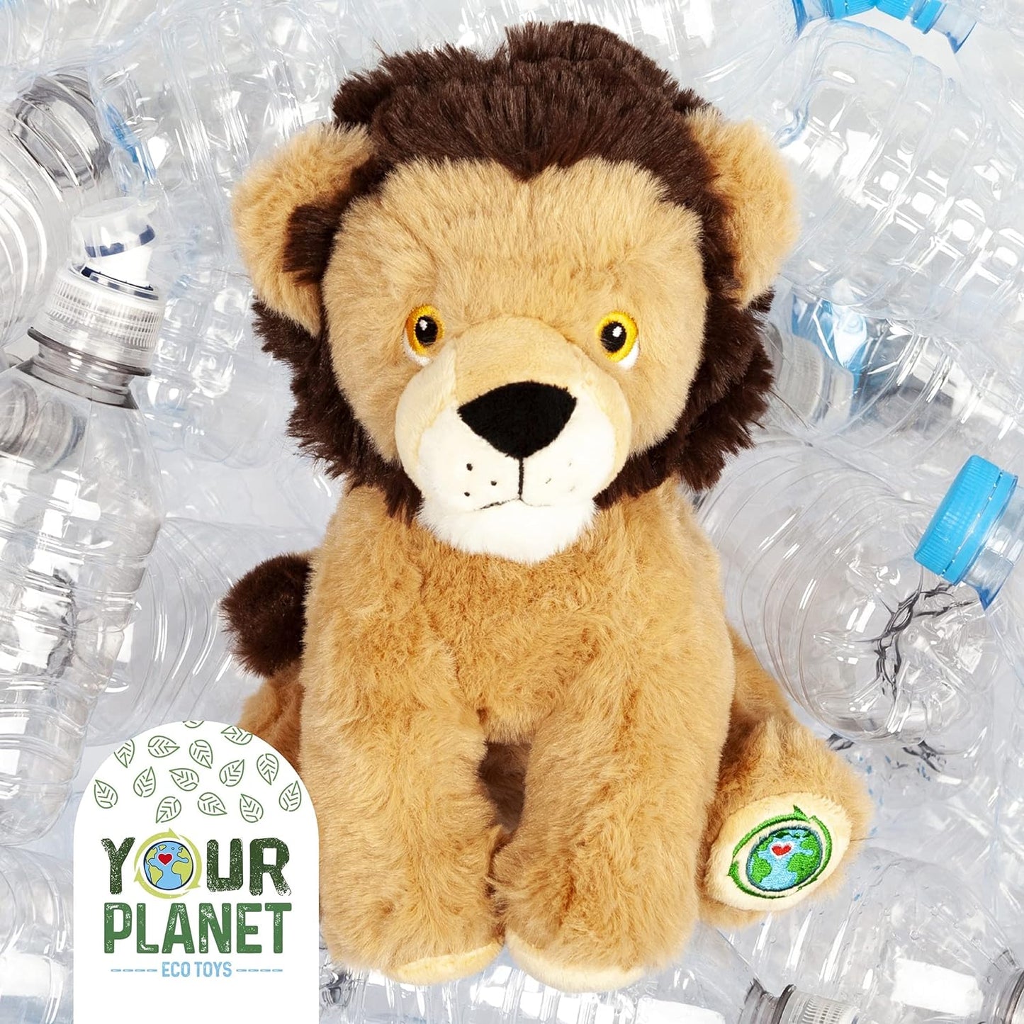 Your Planet 9" Eco Plush Wildlife - Lion - Laadlee