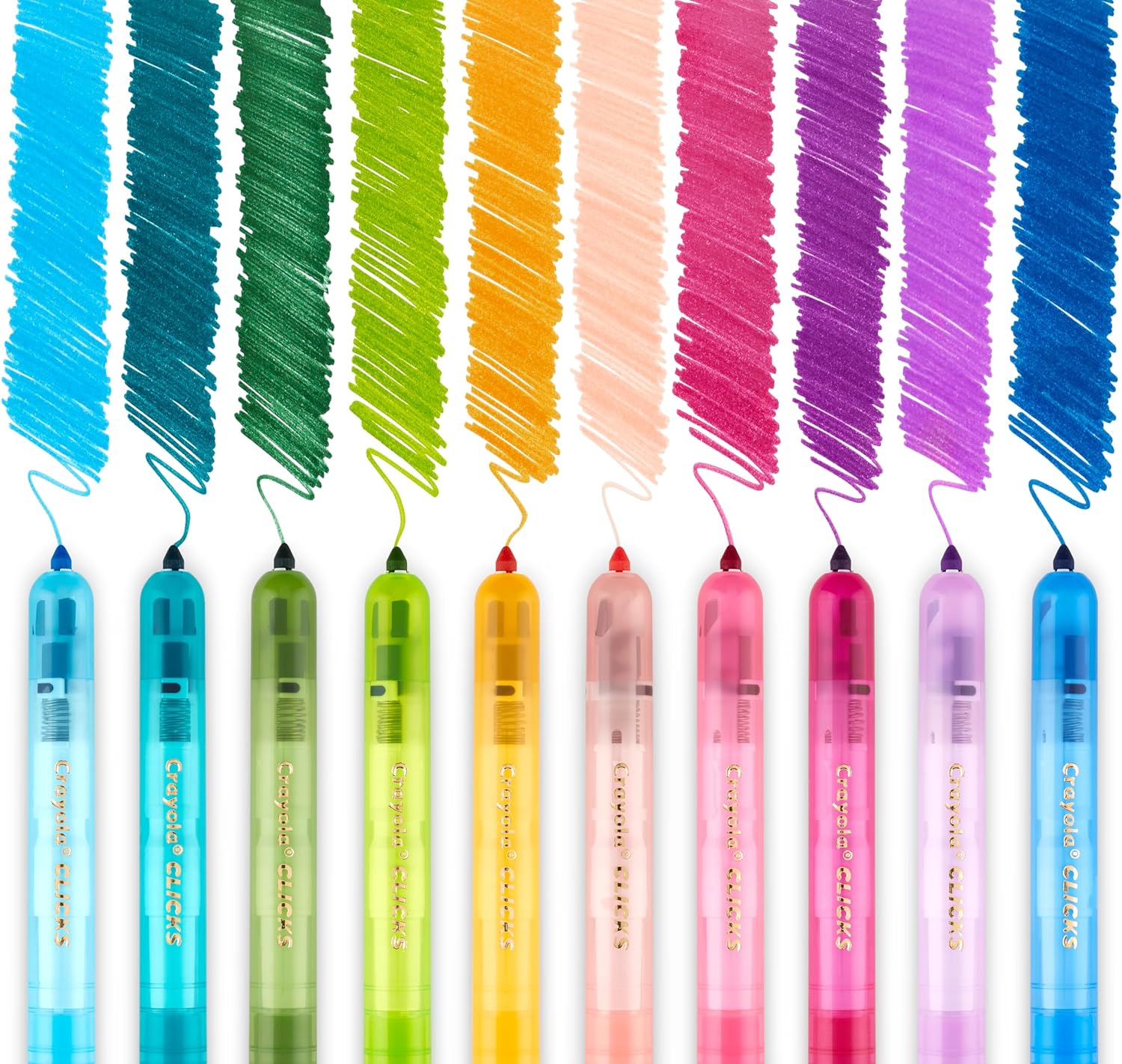 Crayola Washable CLICKS Retractable Markers - Pack of 10 - Laadlee