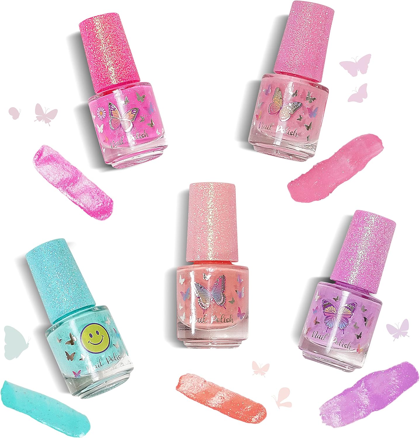 Hot Focus Tie Dye Butterfly 5-Day Nail Polish - Laadlee