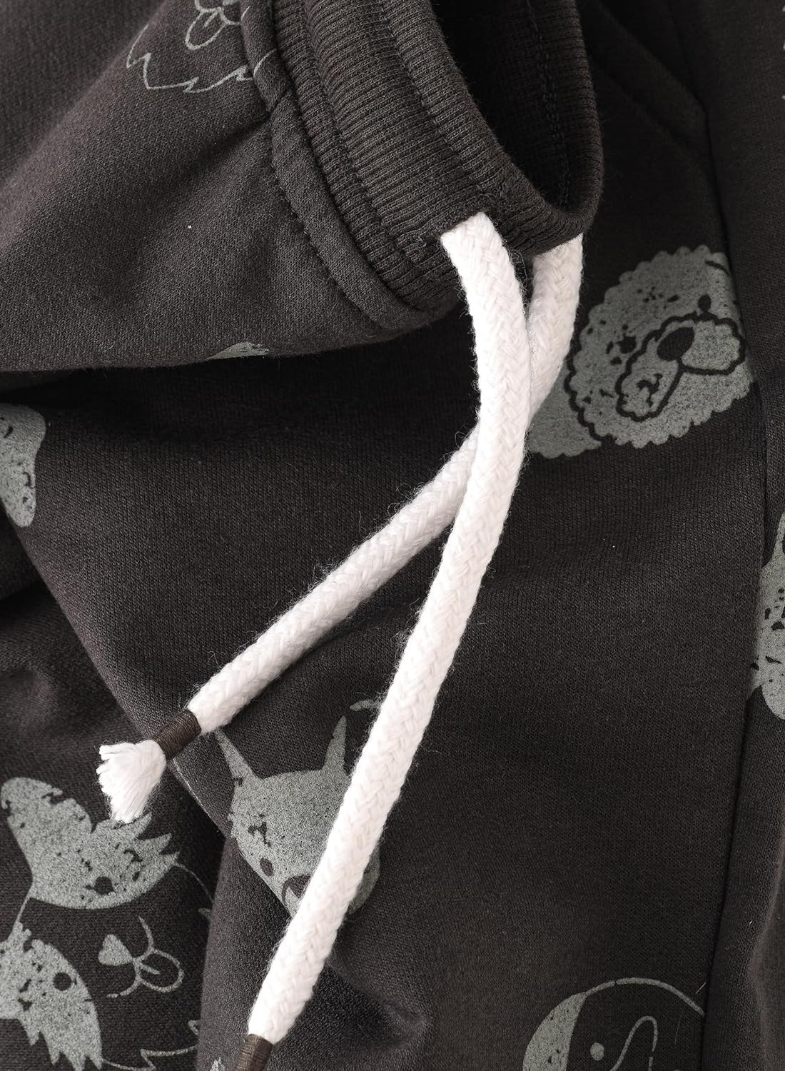 Jam All Over Printed Jogger Pants - Black - Laadlee