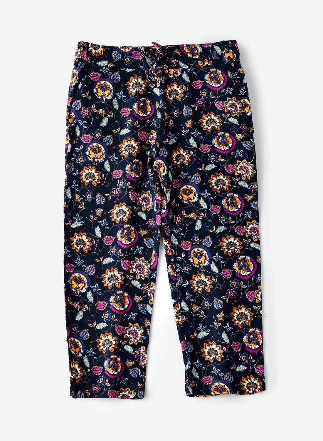 Jelliene All Over Printed Woven Pants - Navy Blue - Laadlee