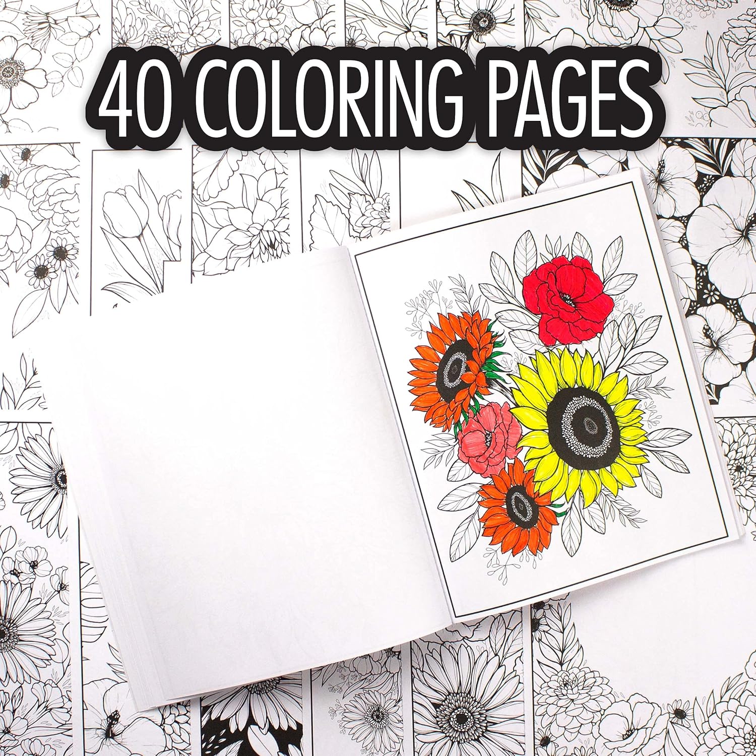 Crayola Coloring Book - Colors in Bloom (40 pages) - Laadlee