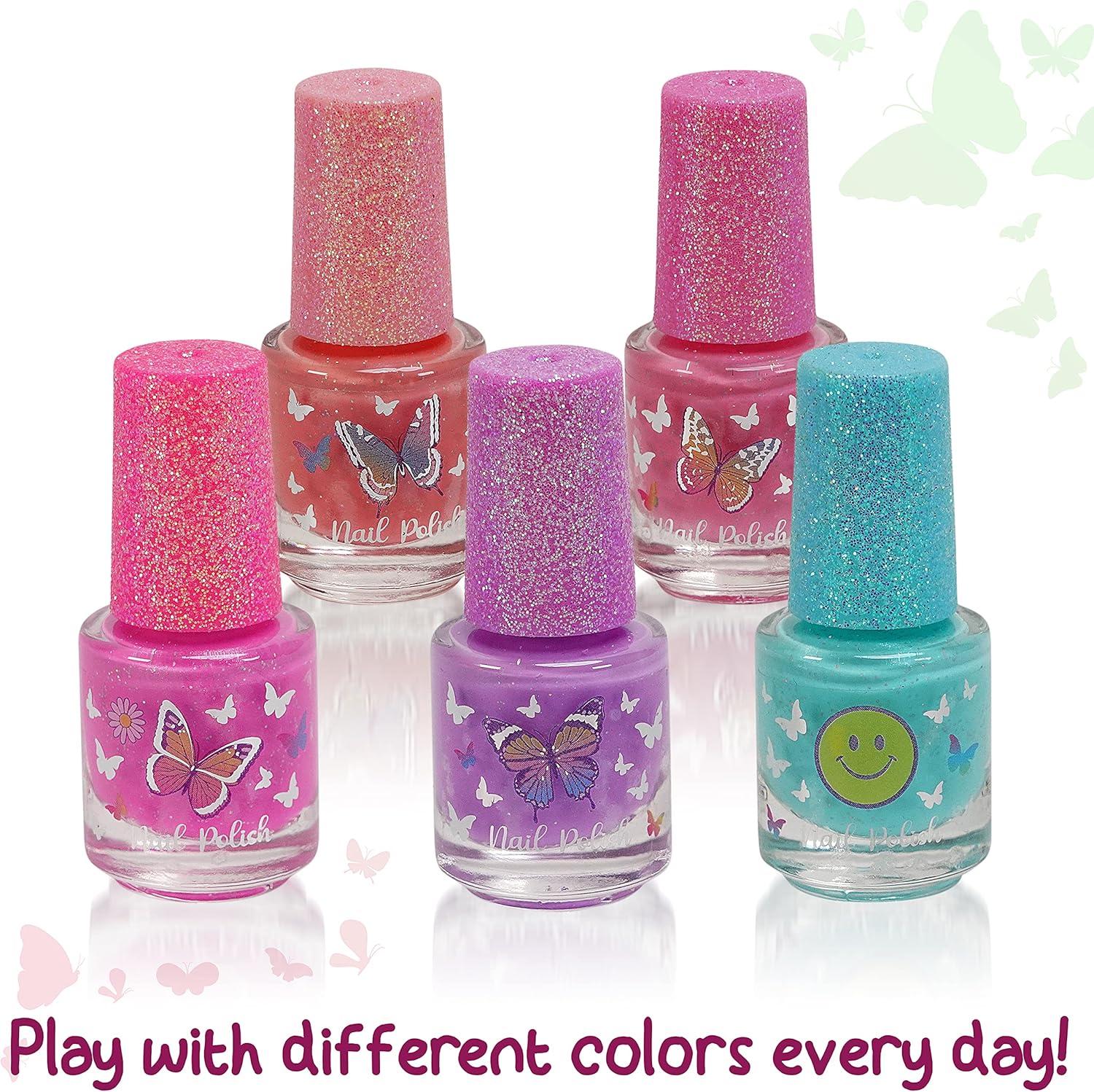 Hot Focus Tie Dye Butterfly 5-Day Nail Polish - Laadlee