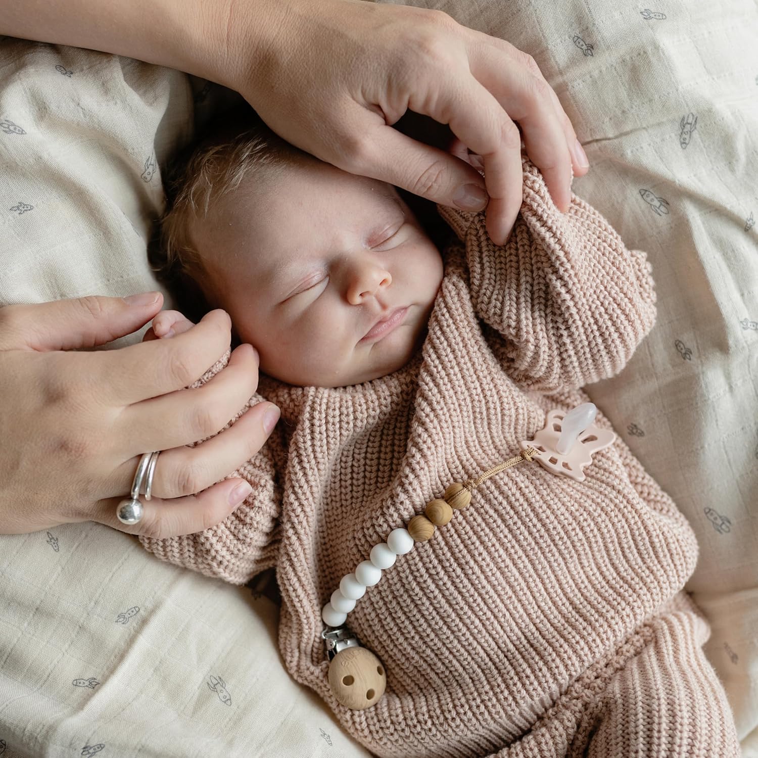 Mushie Swaddle - Rocket Ship - Laadlee