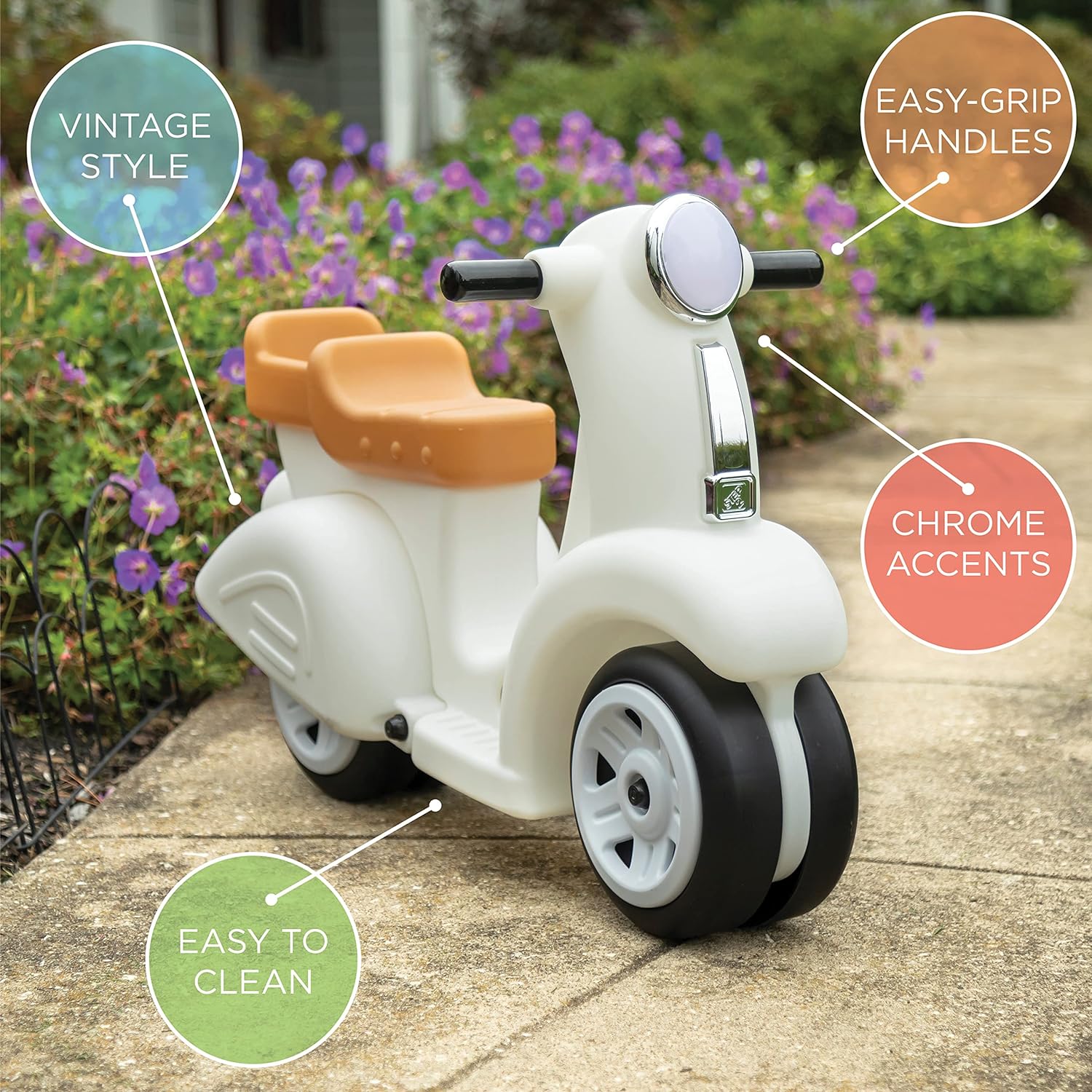 Step2 Ride Along Scooter - Beige - Laadlee
