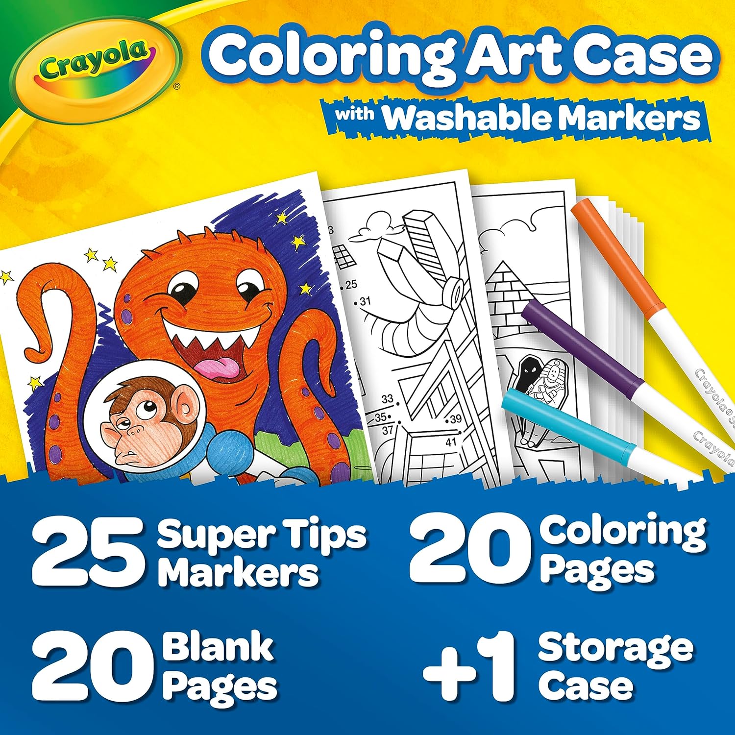 Crayola Create and Color Washable Markers - Pack of 65 - Laadlee