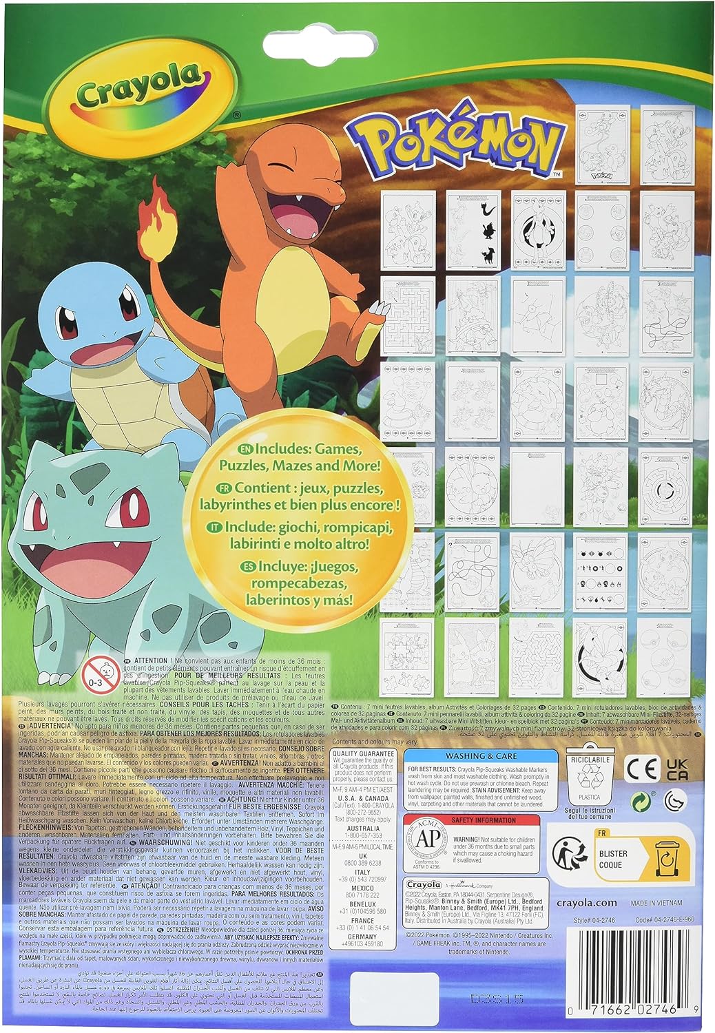 Crayola Pokemon Activities Coloring Book - Laadlee