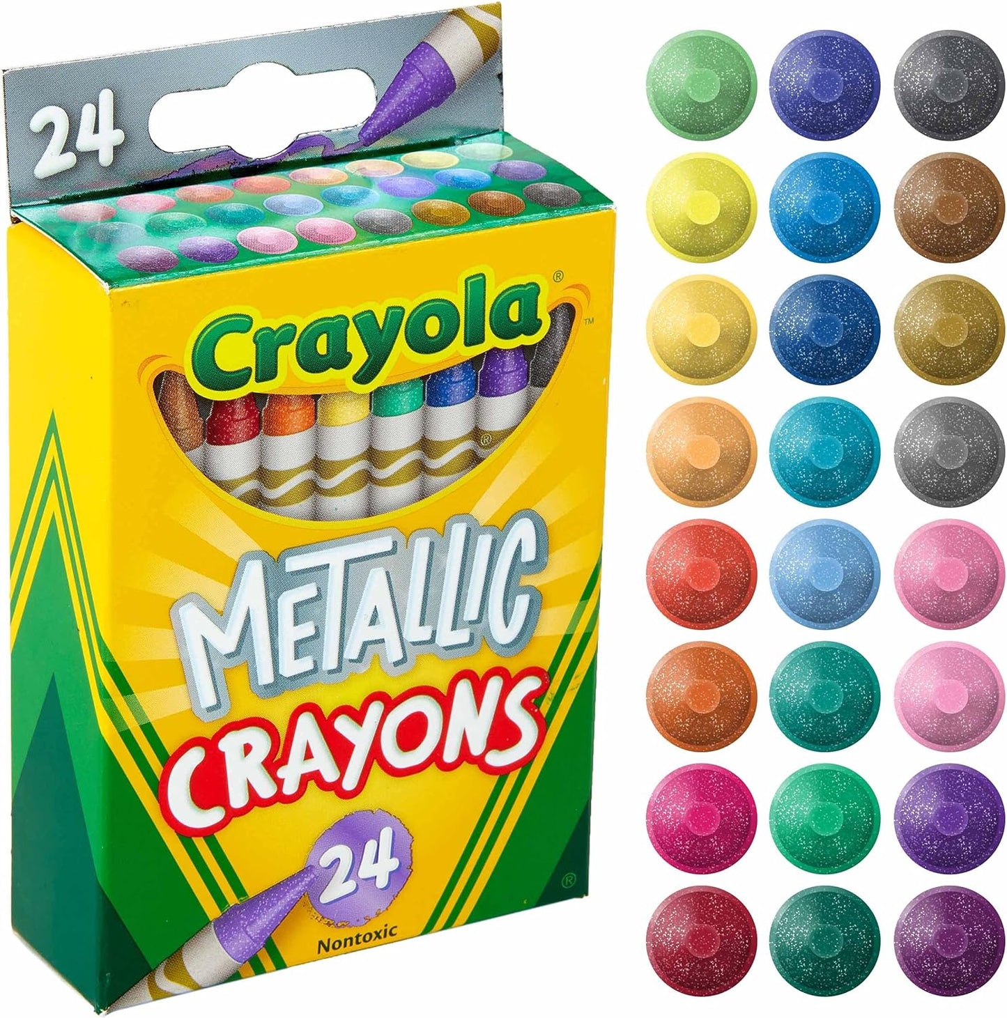 Crayola Metallic Crayons - Pack of 24