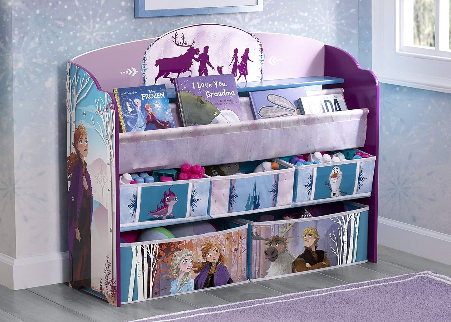 Delta Children Frozen II Deluxe Toy And Book Organizer