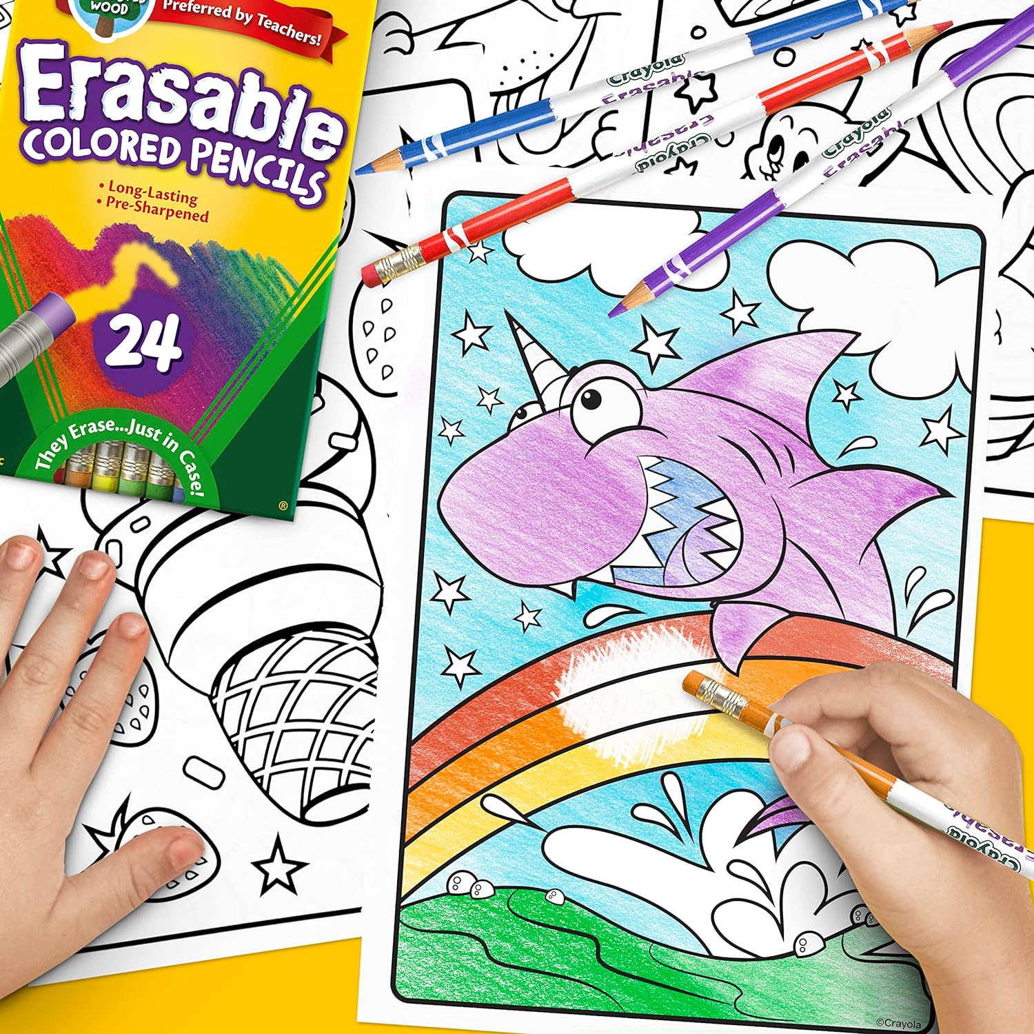 Crayola Erasable Colored Pencils - Pack of 24 - Laadlee