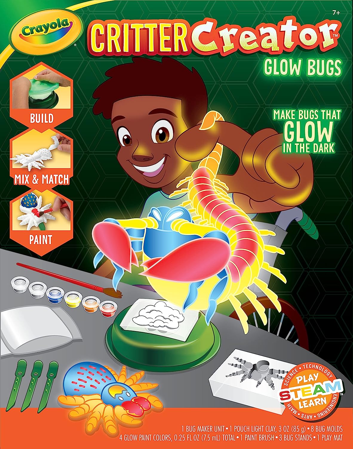 Crayola Critter Creator Glow Bugs Art Kit - Laadlee