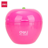 Deli Pencil Sharpener 2-Hole W/Canister Assorted E0566