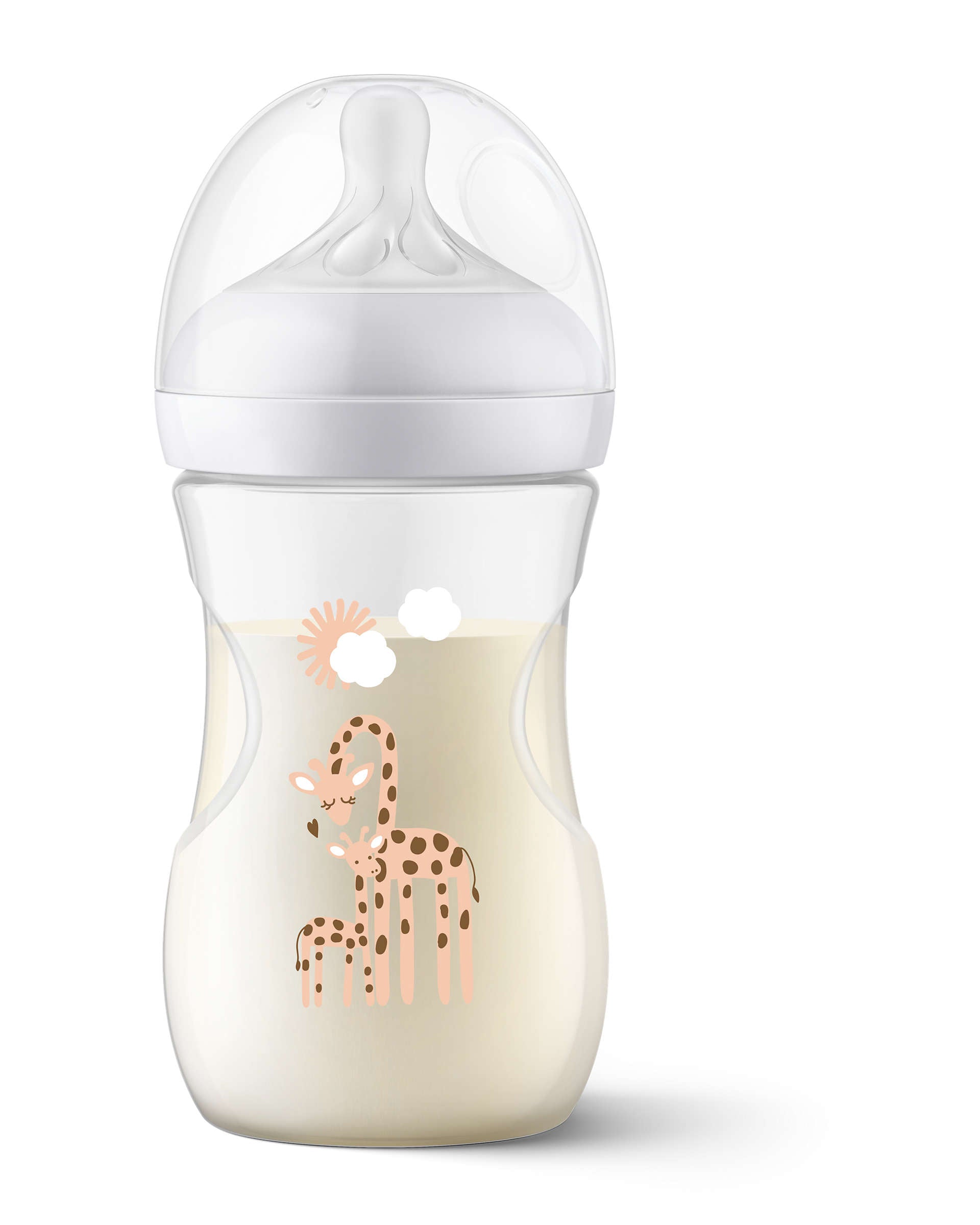 Philips Avent Natural 3.0 Feeding Bottle Deco 260ml - Giraffe - Laadlee