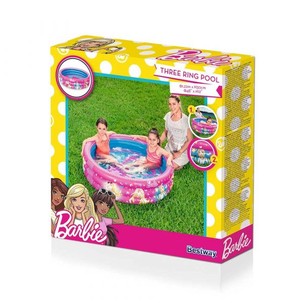 Bestway Pool 3 Ring - Barbie