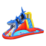 Happy Hop Shark Cave Adventur Inflatable Water Slide