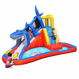 Happy Hop Shark Cave Adventur Inflatable Water Slide
