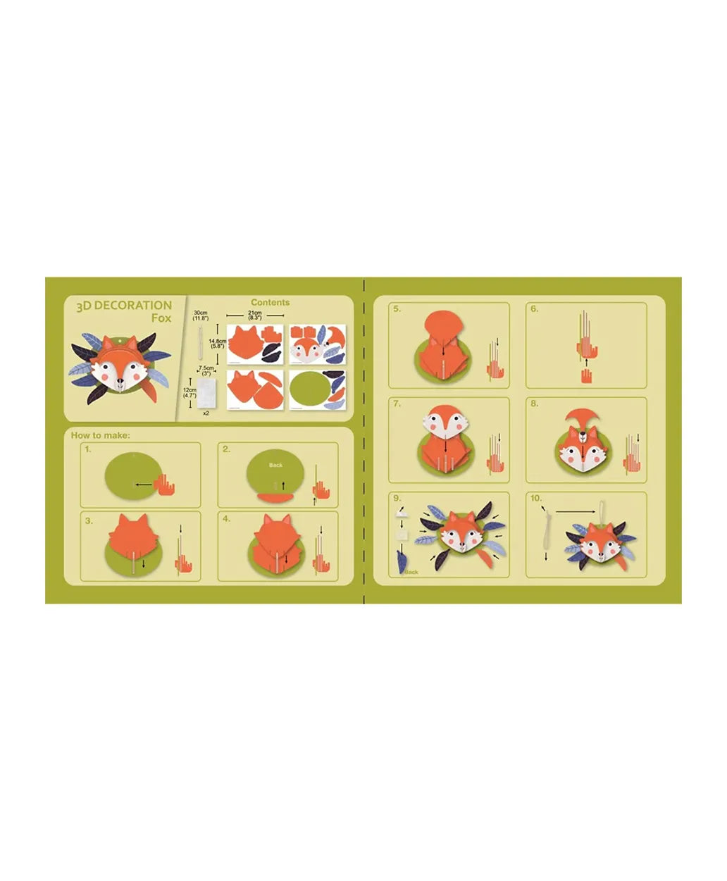 Avenir 3D Decoration Kit - Fox - Laadlee