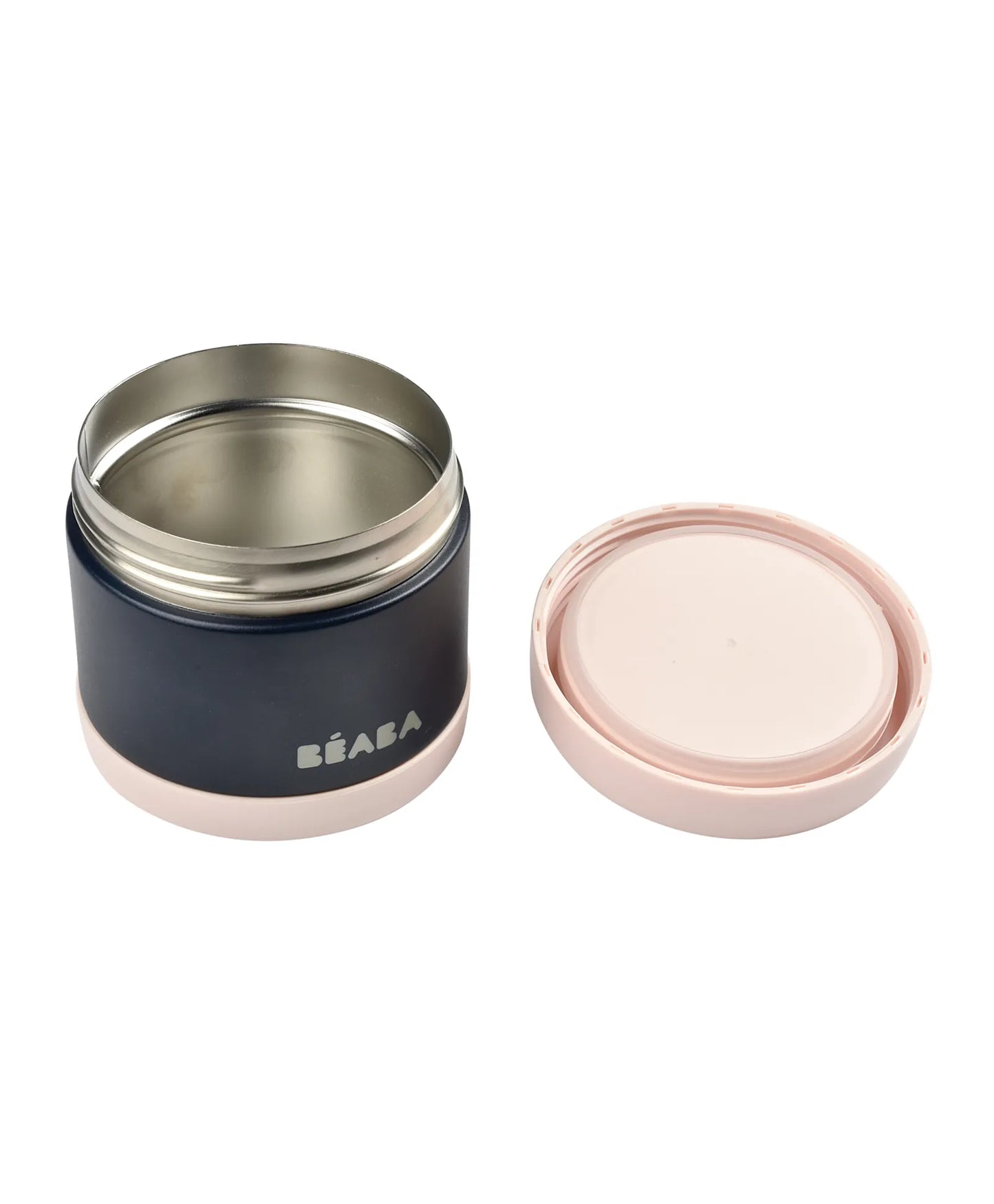 Beaba Thermo Portion 500ml - Light Pink & Night Blue