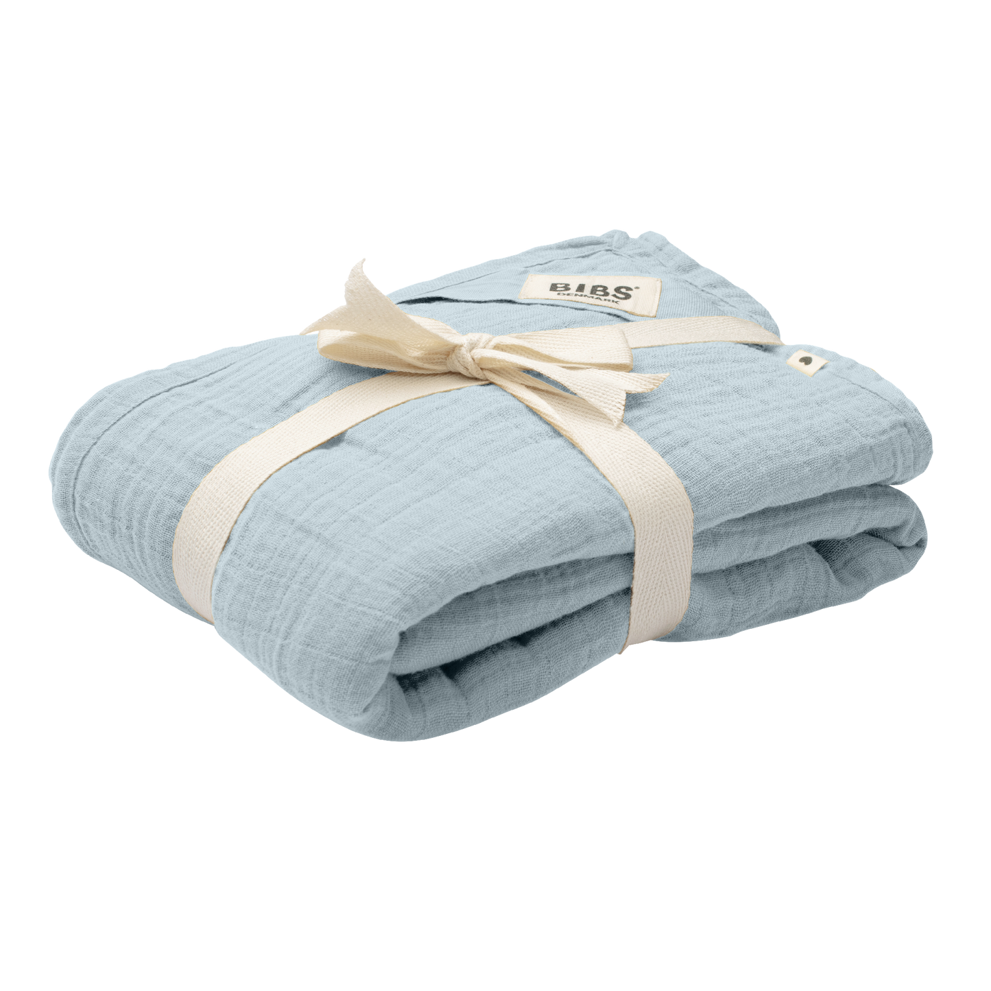 BIBS Muslin Swaddle 120x120cm - Baby Blue