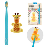 Flipper Oral Hygienic Set Fun Animal Kids Toothbrush With Holder - Giraffe
