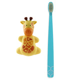 Flipper Oral Hygienic Set Fun Animal Kids Toothbrush With Holder - Giraffe