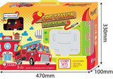 Sunta Fire Station Adventure With Fire Engine Puzzle Mat