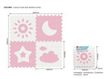 Sunta Weather Series Classic Puzzle Mat 4pc - Pink