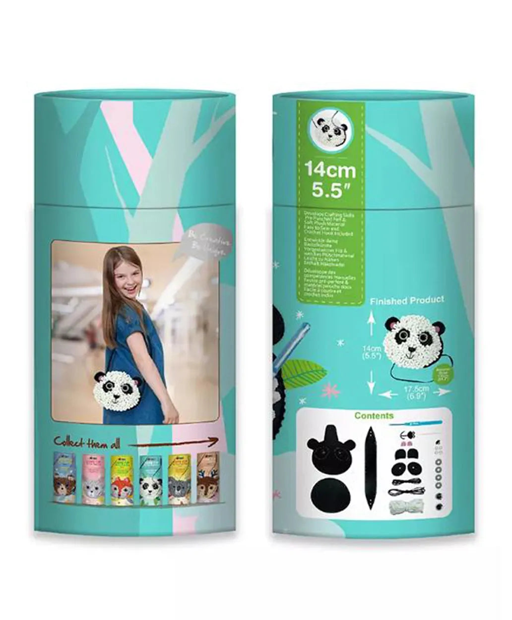 Avenir Loopie Fun My First Plush Bag Kit - Panda - Laadlee