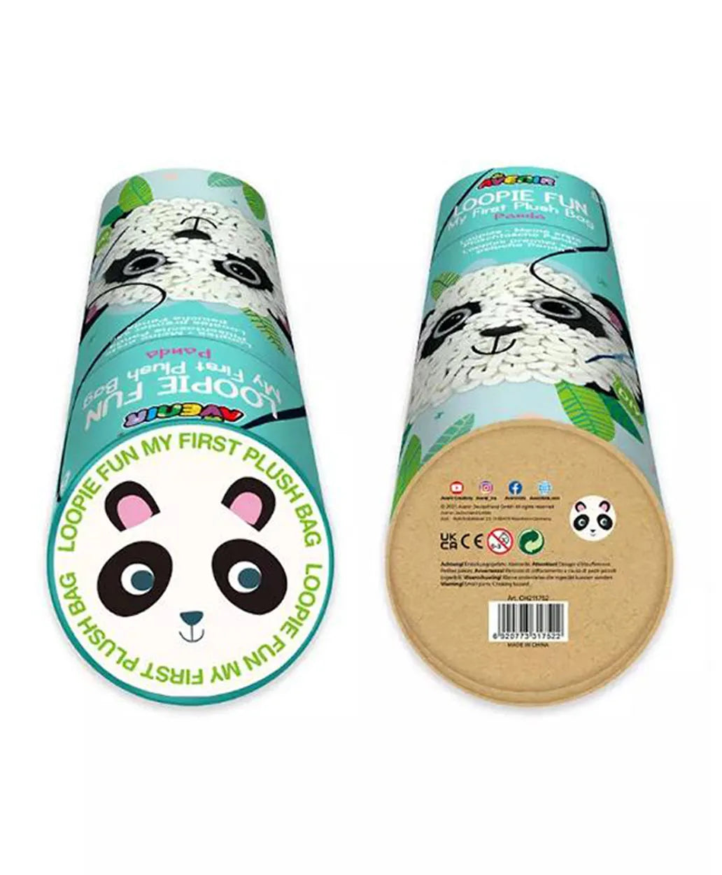 Avenir Loopie Fun My First Plush Bag Kit - Panda - Laadlee