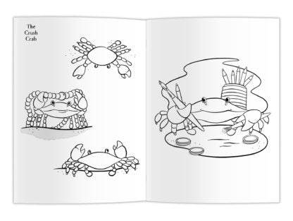 The Crush Series Colouring Book - Crab Crush - Laadlee