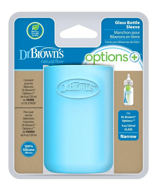 Dr. Brown's Narrow Glass Bottle Sleeve 120ml - Blue