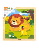 Viga Wooden 9-Piece-Puzzle  - Lion