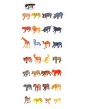 Power Joy Animal Worldz 4pcs Safari Animal Figurine 6inch - Assorted