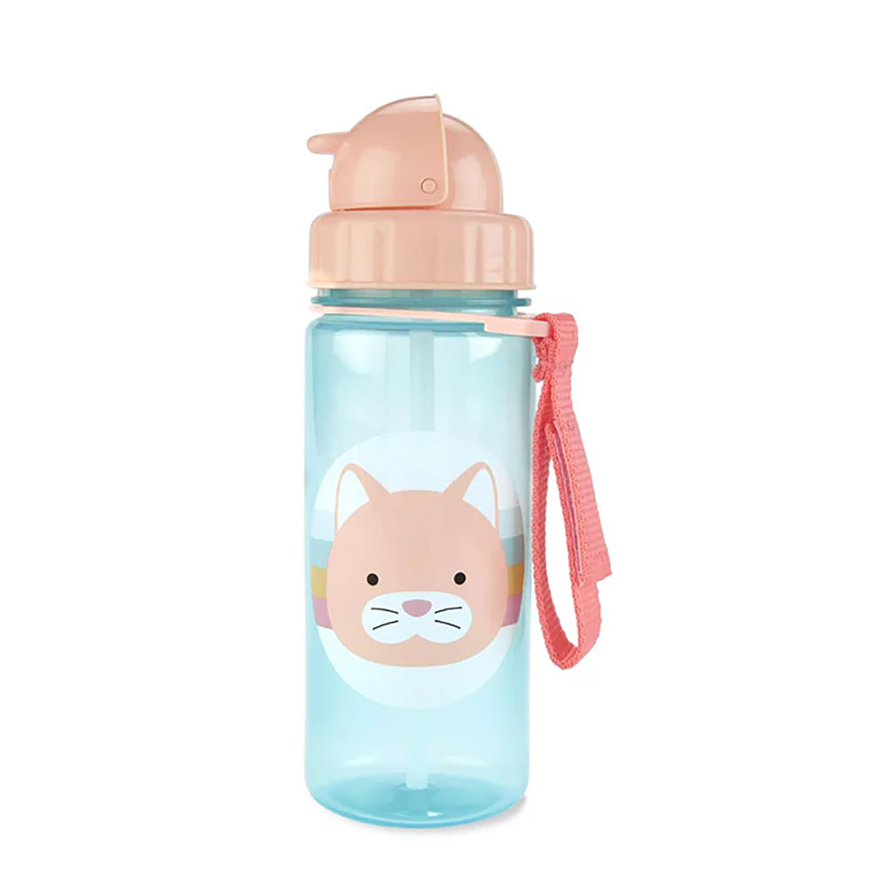 Skip Hop Zoo Straw Bottle 384ml - Cat