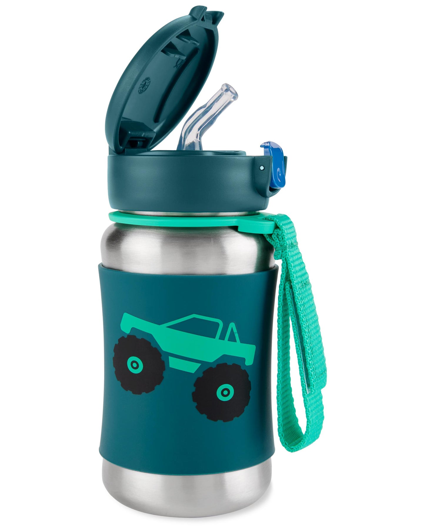 Skip Hop Spark Style Straw Bottle 350ml - Truck