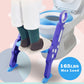 Pikkaboo EasyGo+ Potty Training Seat with Step Ladder - Blue & Purple