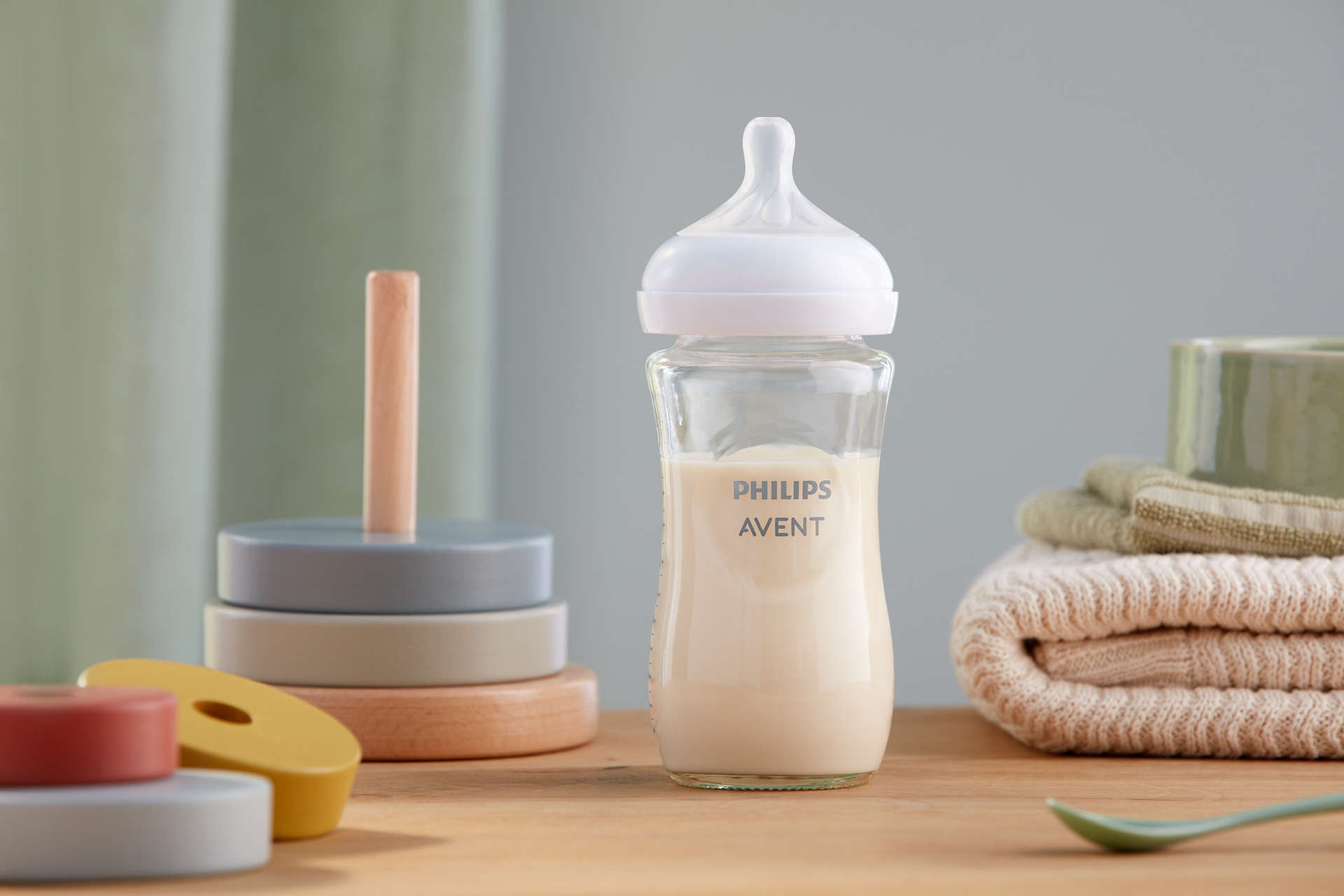 Philips Avent Natural 3.0 Feeding Bottle Glass - 240ml - Laadlee