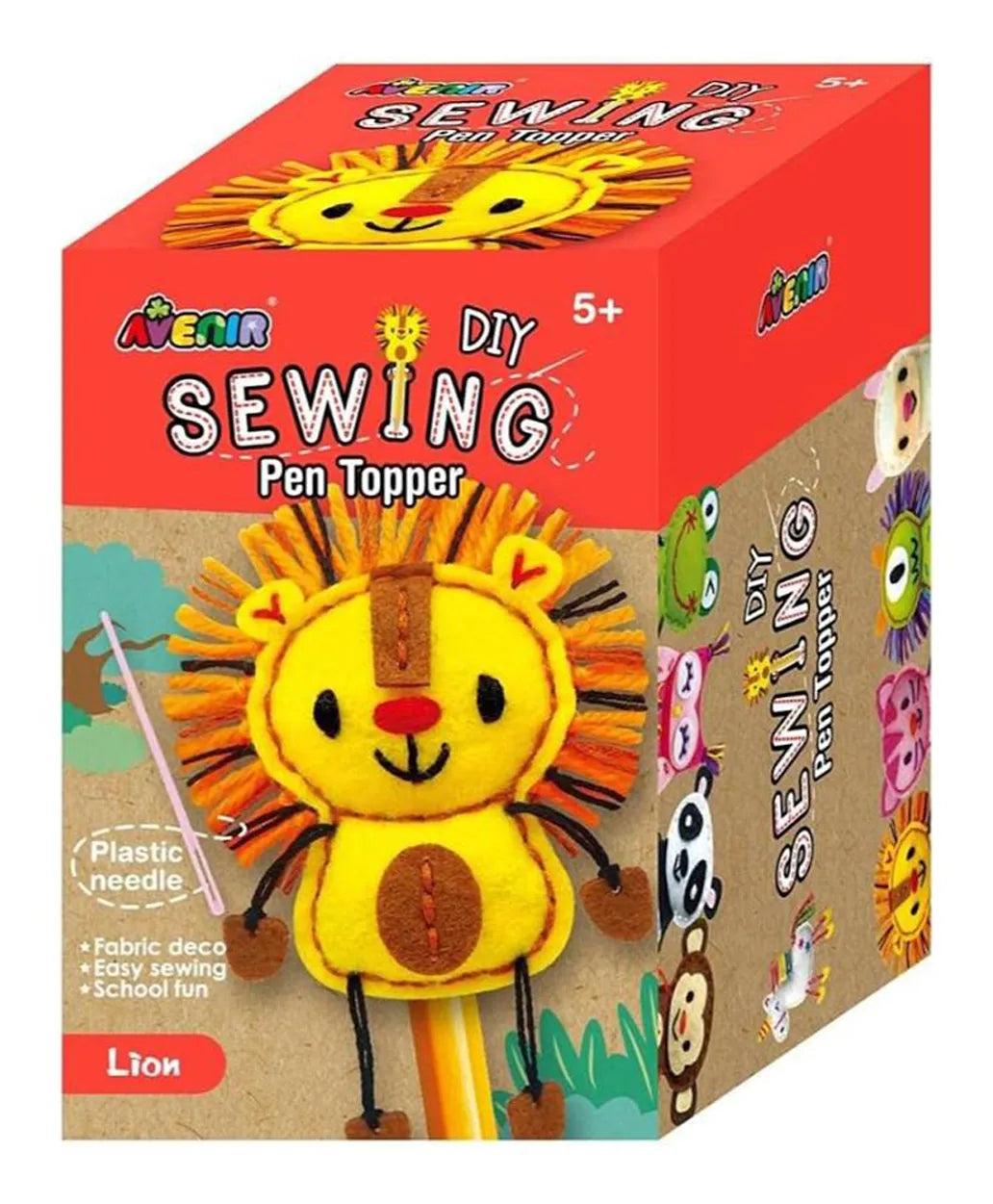 Avenir DIY Pen Topper Friend Sewing Kit - Lion - Laadlee