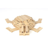 Kapla Wooden Construction Set in a Chest with Brown Art Book - 280pcs - Laadlee