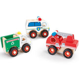Addo Woodlets Chunky Wooden Vehicles - 1 pc Style & Color May Vary