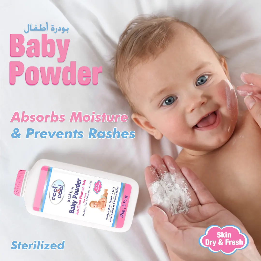 Cool & Cool Sterilized Baby Powder - 250gm