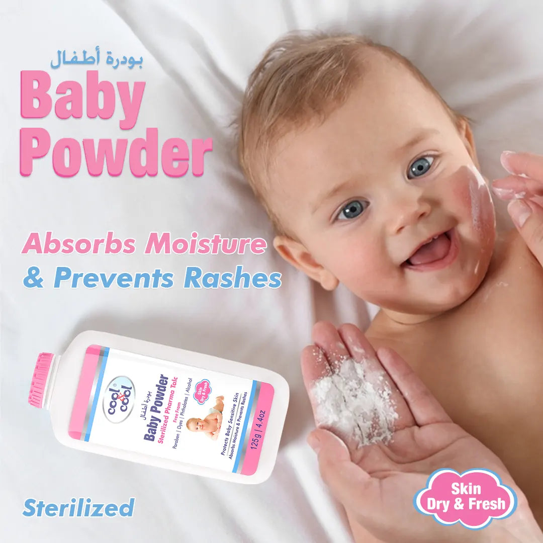 Cool & Cool Sterilized Baby Powder - 125gm