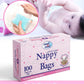 Cool & Cool Nappy Bags 250pcs With Baby Washing Gel 100ml - Combo Pack