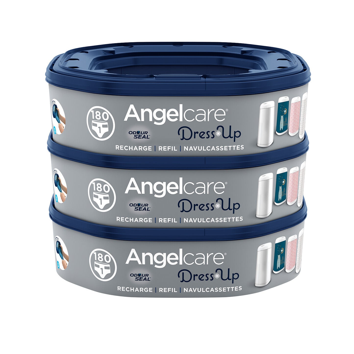 Angelcare 3pk Refill Octagonal