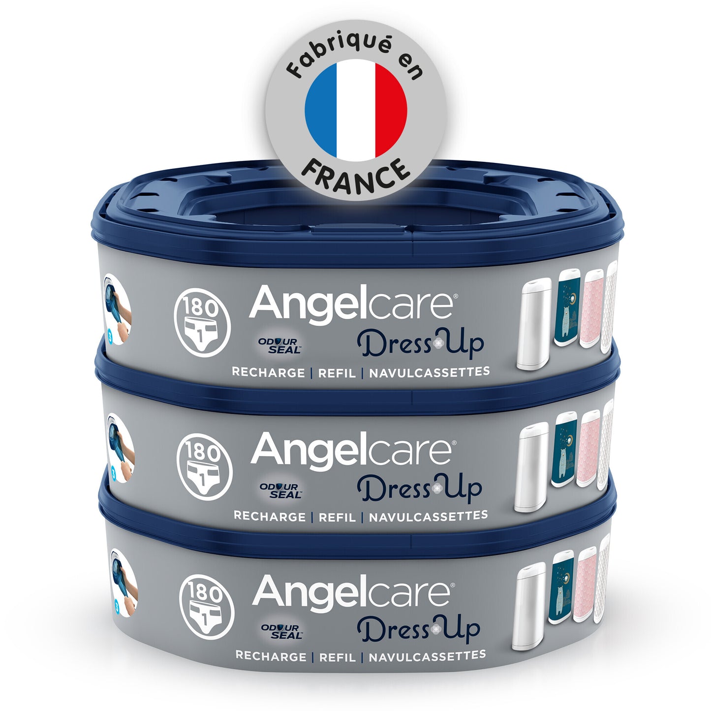 Angelcare 3pk Refill Octagonal