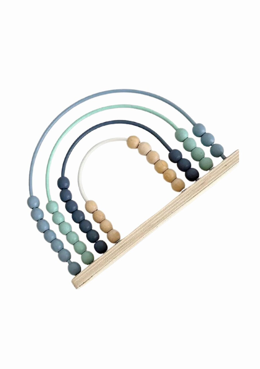 Woody Buddy Rainbow Abacus - Blue